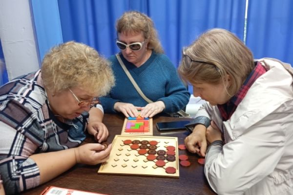Час настольных игр «Фишка» в Новокузнецкой МО ВОС.
