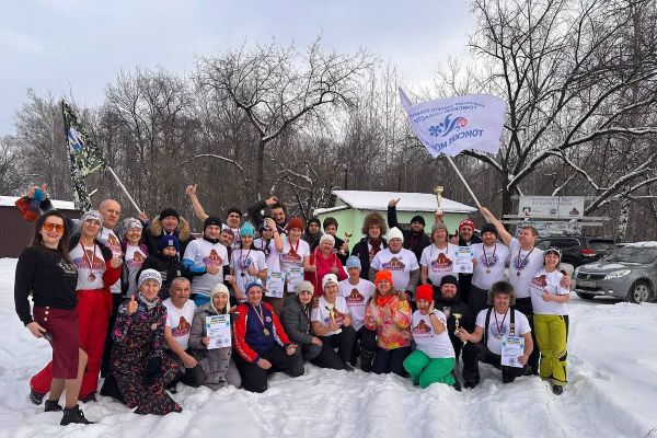 Первая суточная эстафета клуба моржей города Новокузнецке.