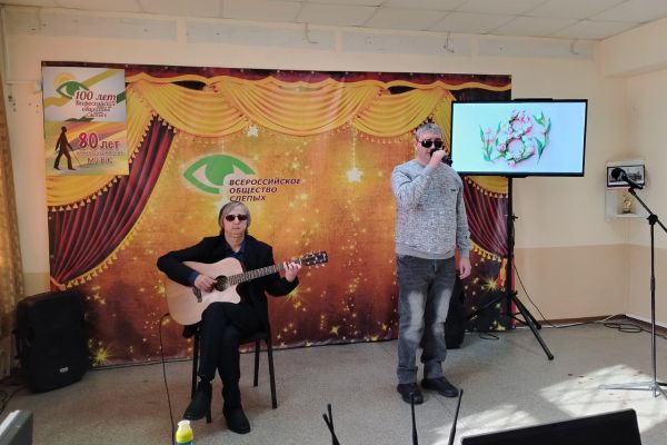 Концерт в преддверии 8 Марта в Анжеро-Судженской МО ВОС.