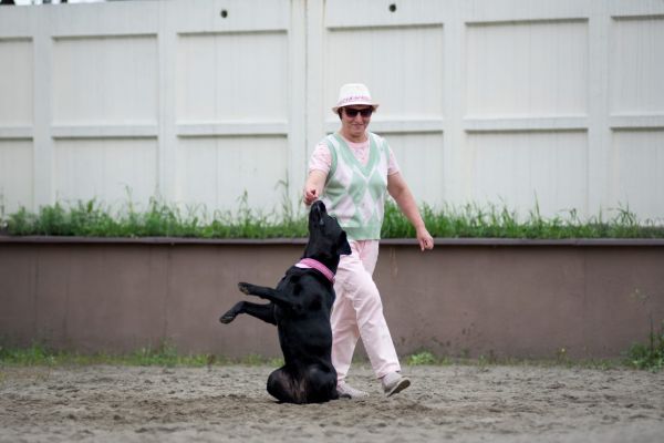 Ирина Маляш с собакой Тришей